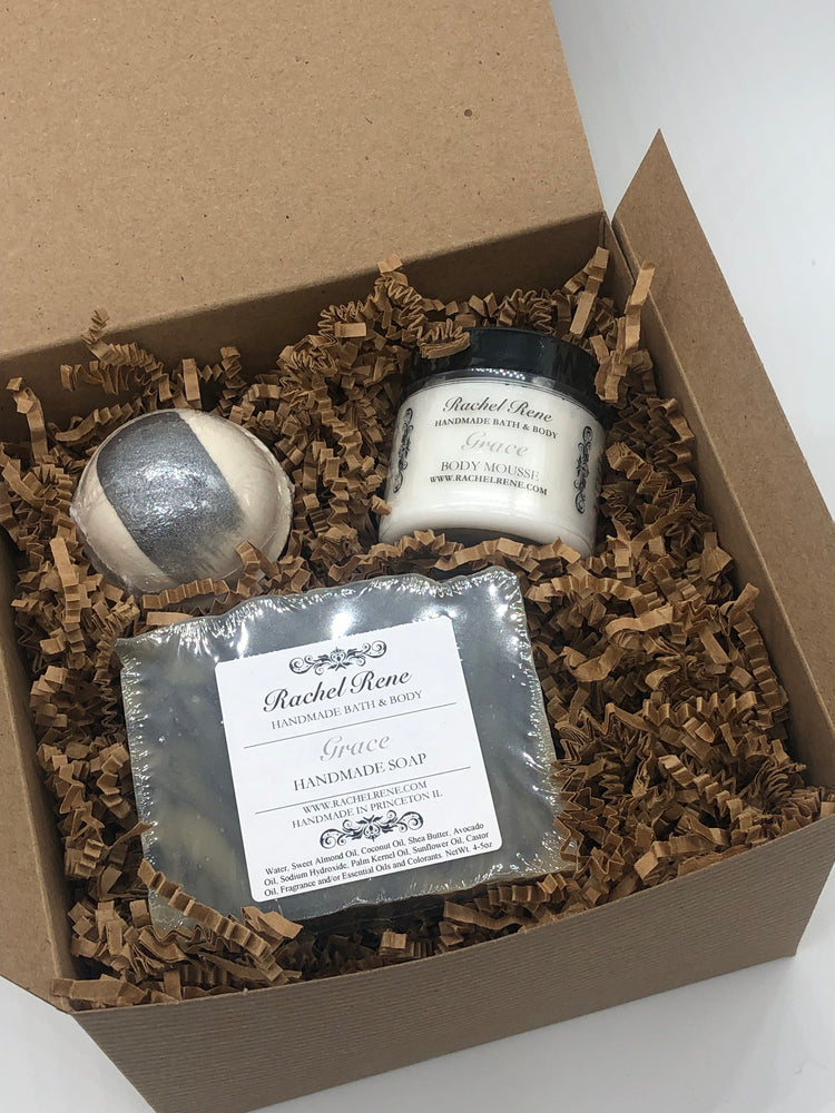 3pc Gift Set - Soap Bar, Body Mousse and Bath Bomb