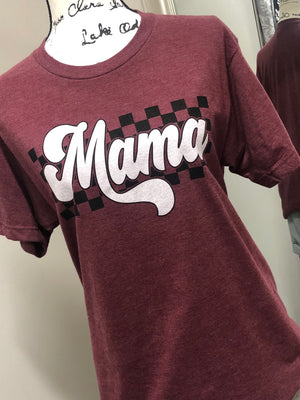 Checkered Mama - Graphic Tee