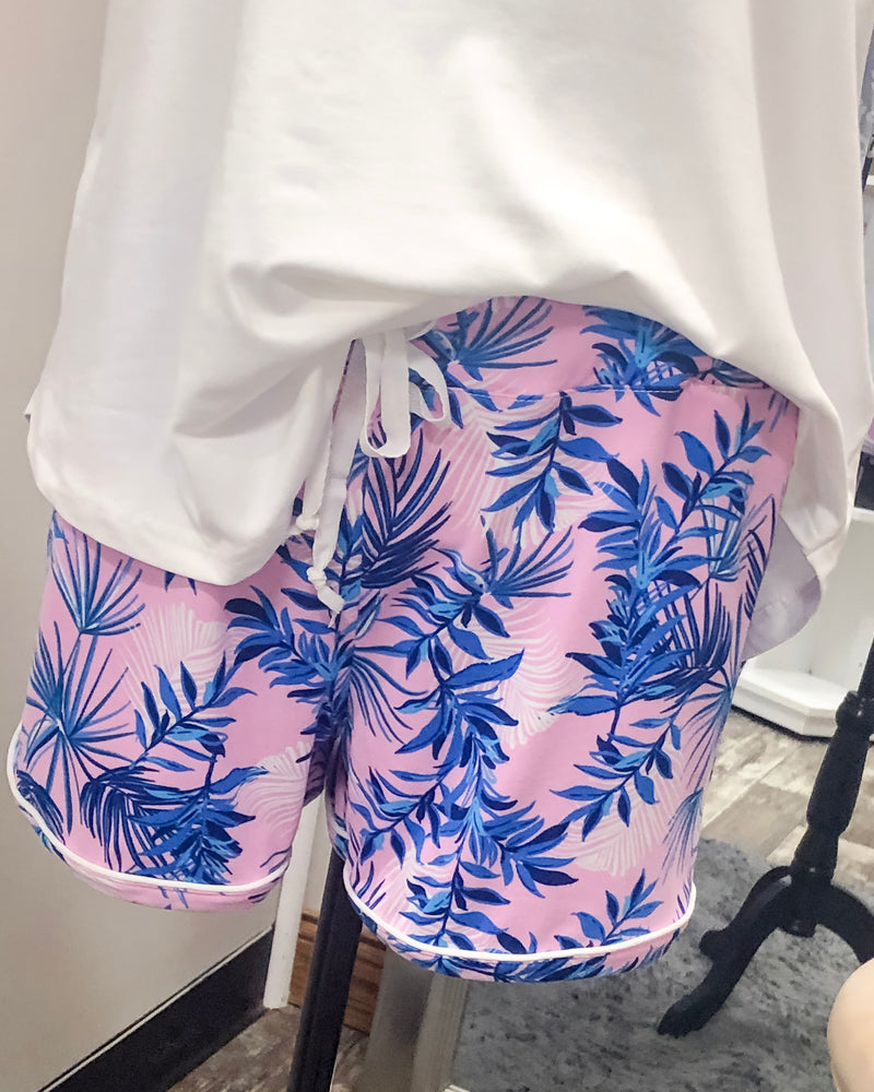 Palm Down - Pajama Shorts