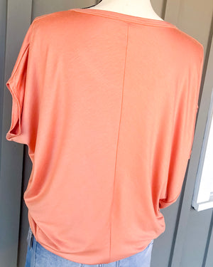 Drape Top - Peach