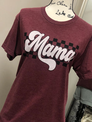 Checkered Mama - Graphic Tee