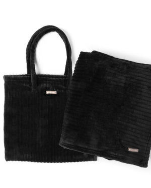 On My Way Blanket & Tote - Black