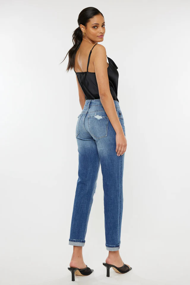 Lexington Mid Rise Boyfriend Jeans