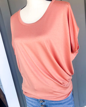 Drape Top - Peach