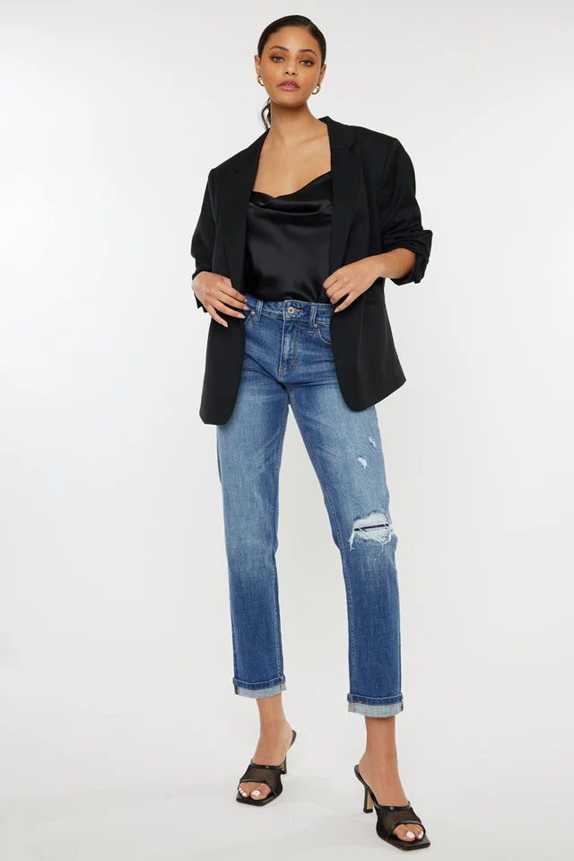 Lexington Mid Rise Boyfriend Jeans