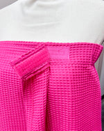 Waffle Spa Bath Wrap - Fuchsia