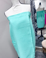 Waffle Spa Bath Wrap - Mint Green
