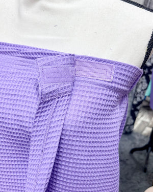 Waffle Spa Bath Wrap - Lavender