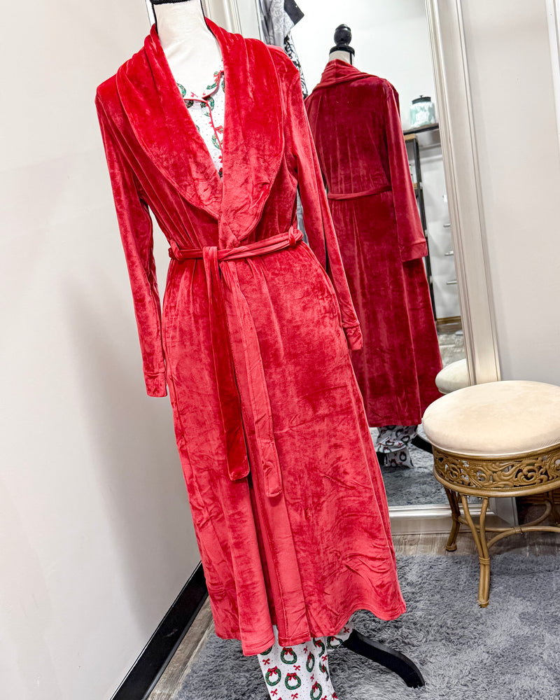 Classic Harbin Robe - Dark Red