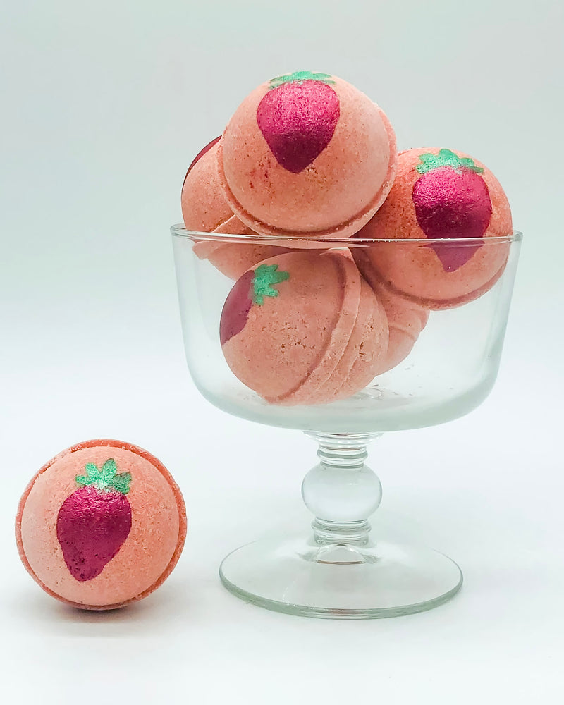 Strawberry Bath Bombs