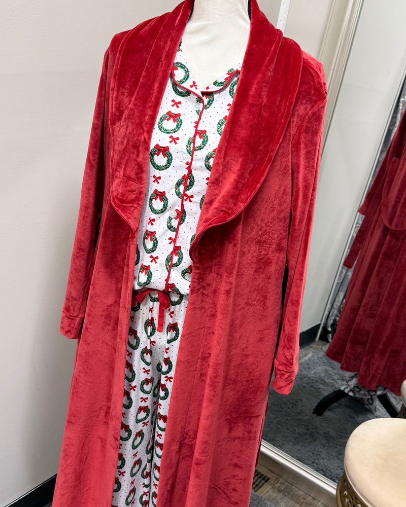 Classic Harbin Robe - Dark Red