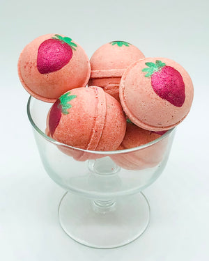 Strawberry Bath Bombs