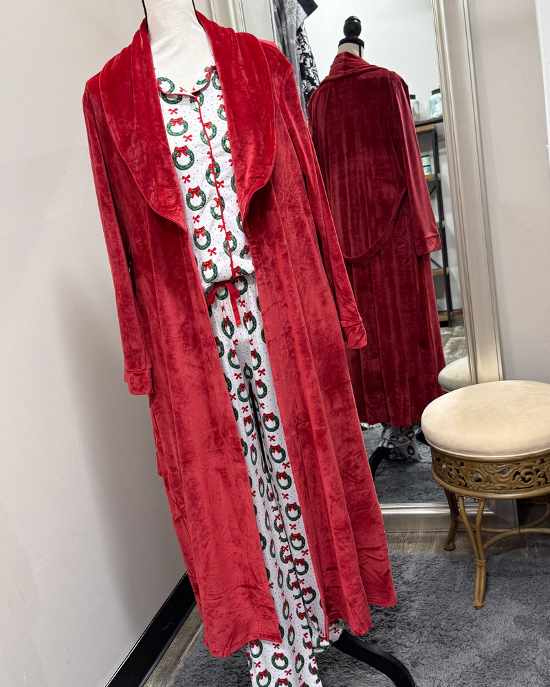Classic Harbin Robe - Dark Red