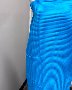 Waffle Spa Bath Wrap - Turquoise