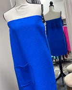 Waffle Spa Bath Wrap - Lapis Blue