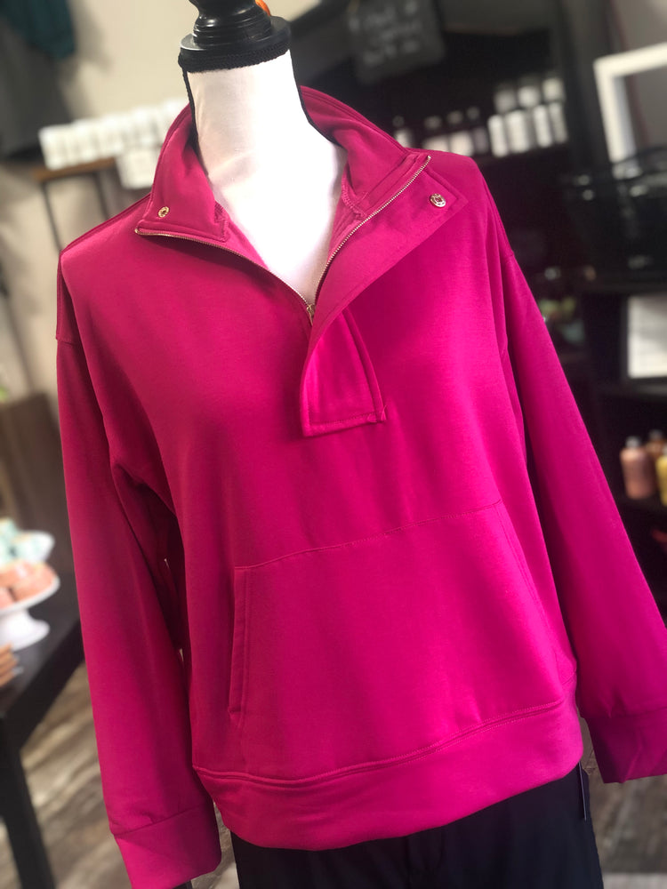 Carson LUX Sweatshirt - Hot Pink