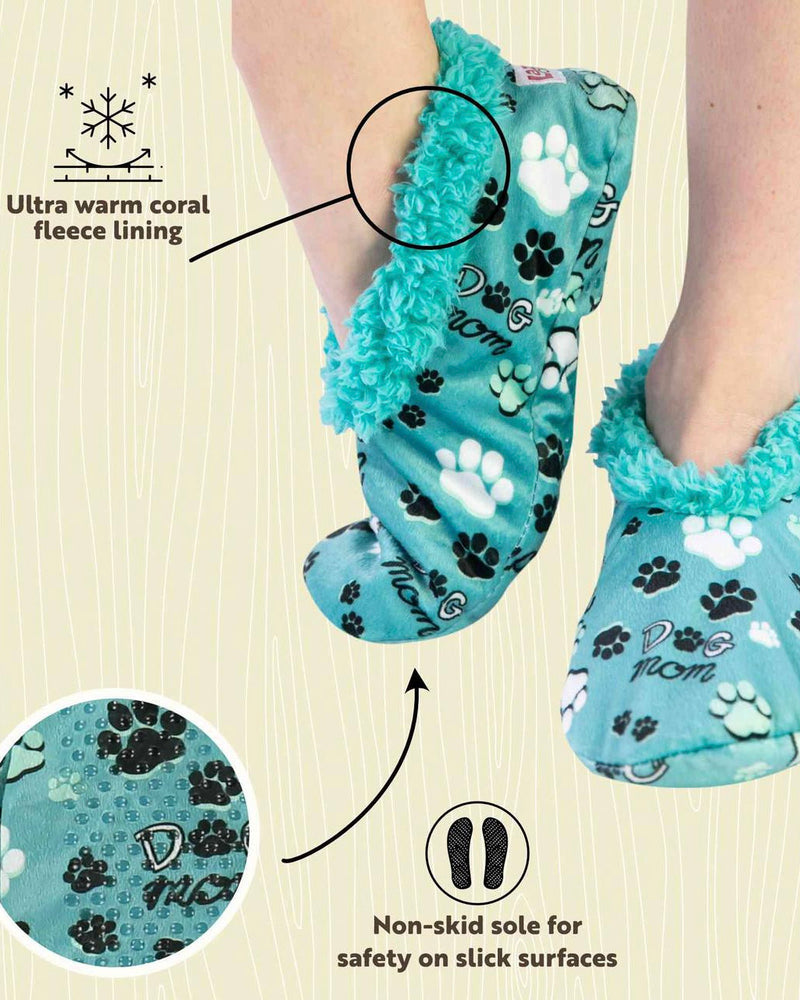 Dog Mom - Fuzzy Feet Slippers