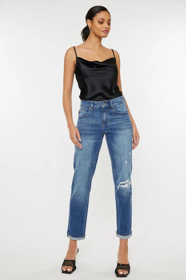 Lexington Mid Rise Boyfriend Jeans