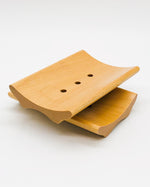Soap Dish - Curved Bamboo Small