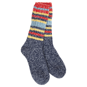 
            
                Load image into Gallery viewer, World&amp;#39;s Softest Socks - Indigo Stripe
            
        