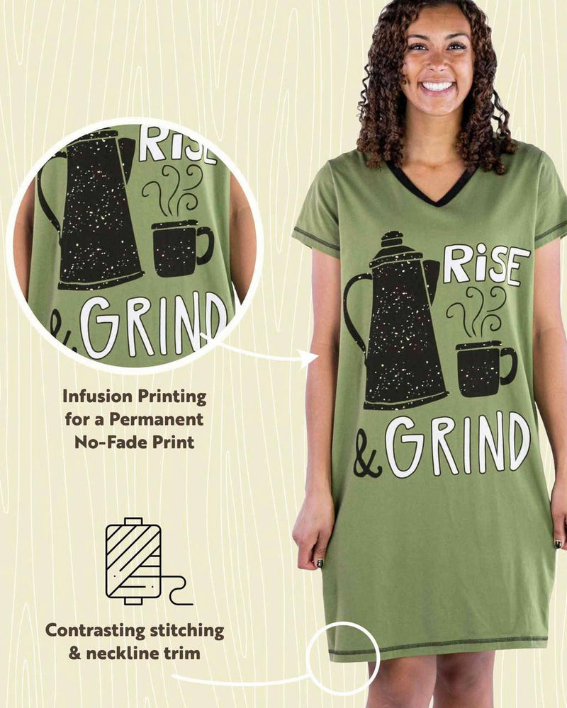 Rise & Grind - Women's Nightshirt