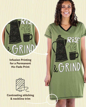 Rise & Grind - Women's Nightshirt