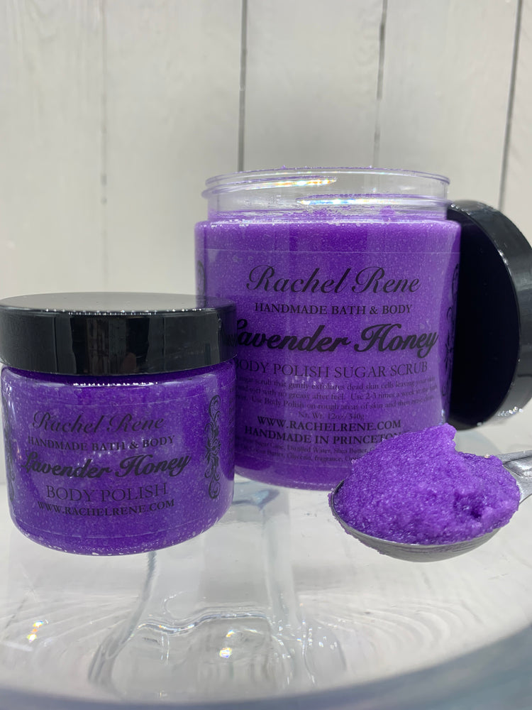 
            
                Load image into Gallery viewer, Lavender Honey - Body Polish Sugar Scrub
            
        
