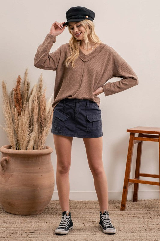 
            
                Load image into Gallery viewer, Cocoa Ribbed Pullover
            
        