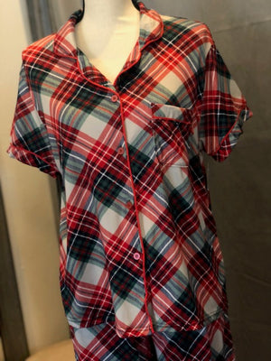 Prancer's Plaid - Button Up Shirt