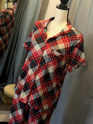 Prancer's Plaid - Button Up Shirt