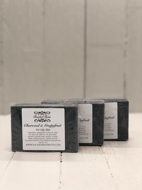 
            
                Load image into Gallery viewer, Charcoal &amp;amp; Grapefruit Facial Soap Bar
            
        