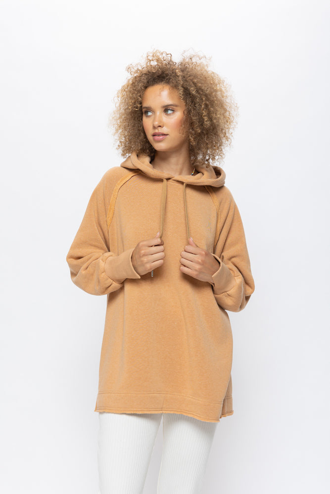 Relaxed Fit Hoodie - Camel