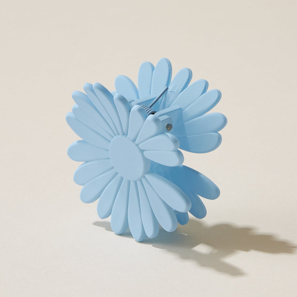 Rubber Coated Flower Claw Hair Clips