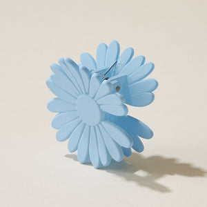 Rubber Coated Flower Claw Hair Clips